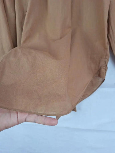 Witchery Camel Light Gathered Blouse Size 10 by SwapUp-Online Second Hand Store-Online Thrift Store
