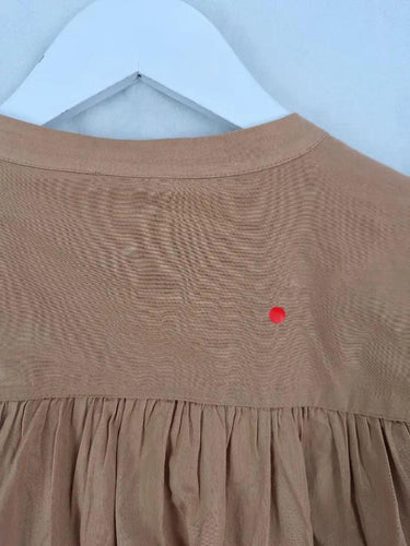 Witchery Camel Light Gathered Blouse Size 10 by SwapUp-Online Second Hand Store-Online Thrift Store