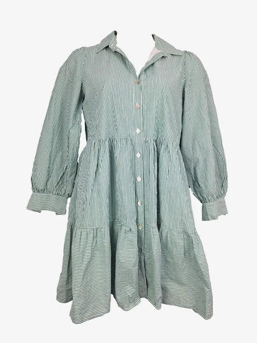 Witchery Candy Striped Shift Midi Dress Size 10 by SwapUp-Online Second Hand Store-Online Thrift Store