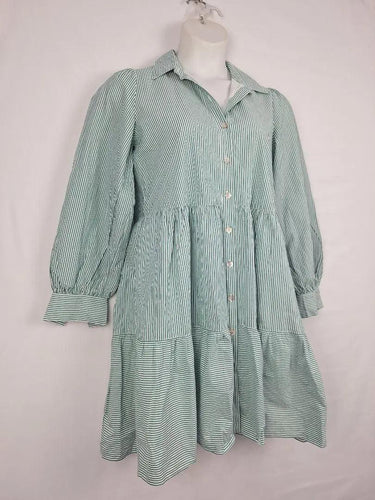 Witchery Candy Striped Shift Midi Dress Size 10 by SwapUp-Online Second Hand Store-Online Thrift Store