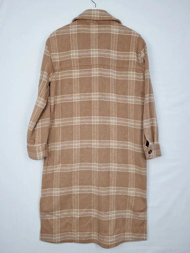 Witchery Caramel Check Shacket Coat Size 8 by SwapUp-Online Second Hand Store-Online Thrift Store