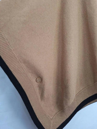 Witchery Caramel Reversible Soft Poncho Jacket Size OSFA by SwapUp-Online Second Hand Store-Online Thrift Store
