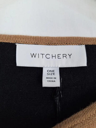 Witchery Caramel Reversible Soft Poncho Jacket Size OSFA by SwapUp-Online Second Hand Store-Online Thrift Store