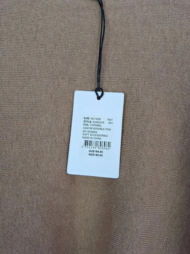 Witchery Caramel Reversible Soft Poncho Jacket Size OSFA by SwapUp-Online Second Hand Store-Online Thrift Store