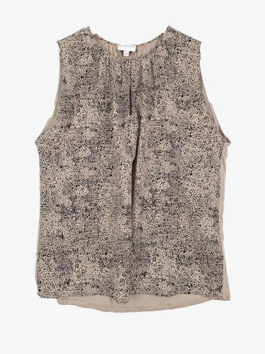 Witchery Casual Splatter V-neck Top Size M by SwapUp-Online Second Hand Store-Online Thrift Store