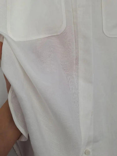 Witchery Chalk Sleeveless Button Up Shirt Size 8 by SwapUp-Online Second Hand Store-Online Thrift Store