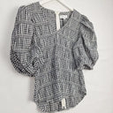Witchery Classic Gingham Shirred Blouse Size 8 by SwapUp-Online Second Hand Store-Online Thrift Store