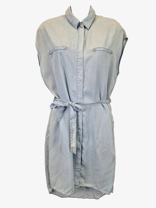 Witchery Classic Sleeveless Tie Midi Dress Size 8 by SwapUp-Online Second Hand Store-Online Thrift Store