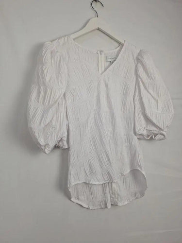 Witchery Cloud Puff Sleeve Blouse Size 8 by SwapUp-Online Second Hand Store-Online Thrift Store