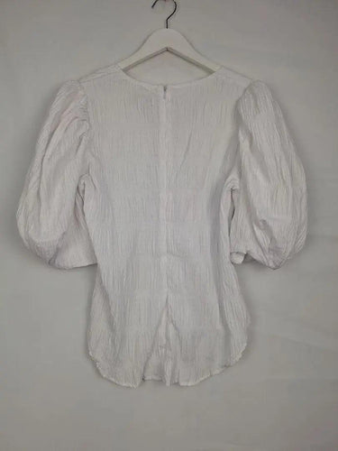 Witchery Cloud Puff Sleeve Blouse Size 8 by SwapUp-Online Second Hand Store-Online Thrift Store