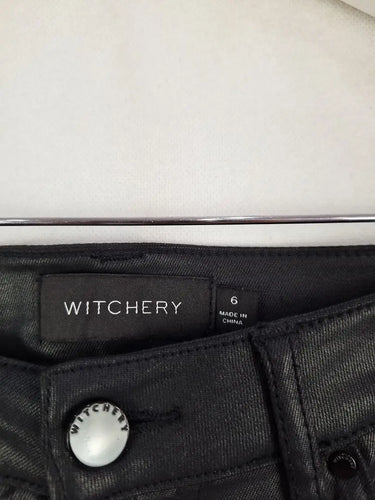 Witchery Coated Stretch Skinny Jeans Size 6 by SwapUp-Online Second Hand Store-Online Thrift Store