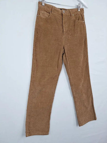 Witchery Coffee Corduroy Feel Pants Size 8 by SwapUp-Online Second Hand Store-Online Thrift Store