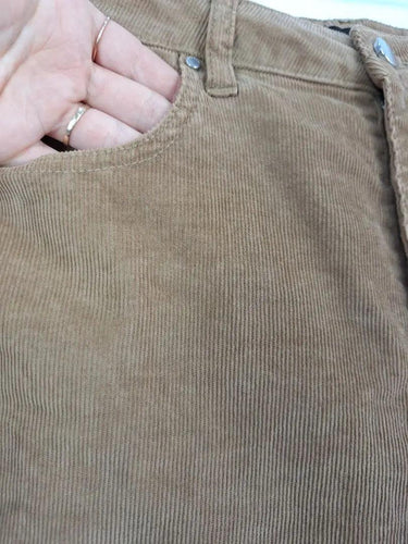 Witchery Coffee Corduroy Feel Pants Size 8 by SwapUp-Online Second Hand Store-Online Thrift Store