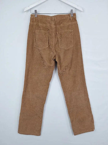 Witchery Coffee Corduroy Feel Pants Size 8 by SwapUp-Online Second Hand Store-Online Thrift Store