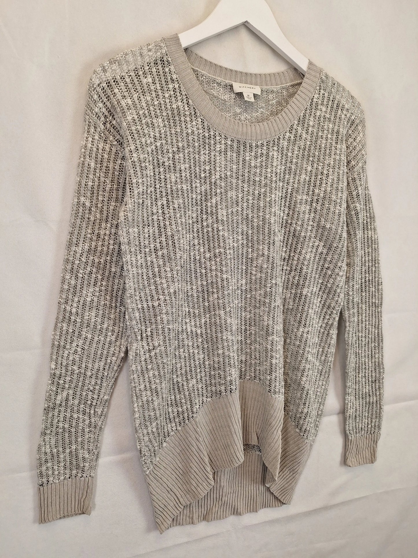 Witchery Cozy Sheer Knit Jumper Size M by SwapUp-Online Second Hand Store-Online Thrift Store