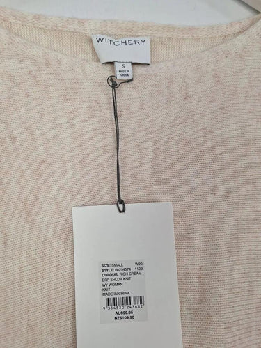 Witchery Cream Drop Shoulder Jumper Size S by SwapUp-Online Second Hand Store-Online Thrift Store
