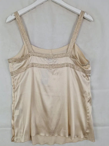 Witchery Cream Silk Y2K Top Size 12 by SwapUp-Online Second Hand Store-Online Thrift Store