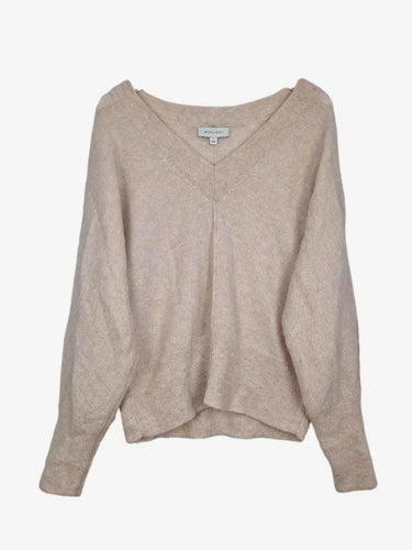 Witchery Cream V Neck Cosy Jumper Size S by SwapUp-Online Second Hand Store-Online Thrift Store