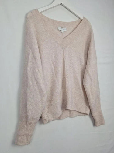 Witchery Cream V Neck Cosy Jumper Size S by SwapUp-Online Second Hand Store-Online Thrift Store