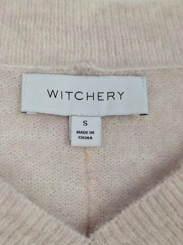 Witchery Cream V Neck Cosy Jumper Size S by SwapUp-Online Second Hand Store-Online Thrift Store