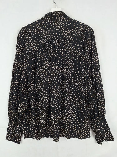Witchery Dainty Floral Tie Neck Blouse Size 8 by SwapUp-Online Second Hand Store-Online Thrift Store