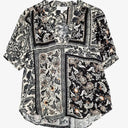 Witchery Dark Paisley Linen Blouse Size 6 by SwapUp-Online Second Hand Store-Online Thrift Store