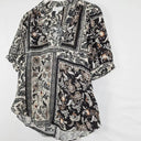 Witchery Dark Paisley Linen Blouse Size 6 by SwapUp-Online Second Hand Store-Online Thrift Store