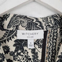 Witchery Dark Paisley Linen Blouse Size 6 by SwapUp-Online Second Hand Store-Online Thrift Store