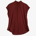 Witchery Dark Plum Mock Neck Top Size S by SwapUp-Online Second Hand Store-Online Thrift Store