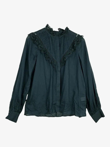Witchery Deep Emerald Feminine Blouse Size 8 by SwapUp-Online Second Hand Store-Online Thrift Store