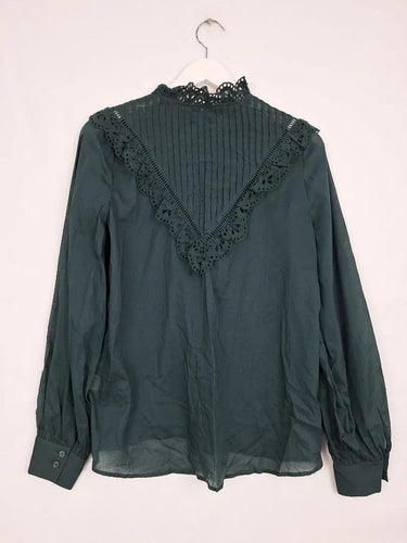 Witchery Deep Emerald Feminine Blouse Size 8 by SwapUp-Online Second Hand Store-Online Thrift Store