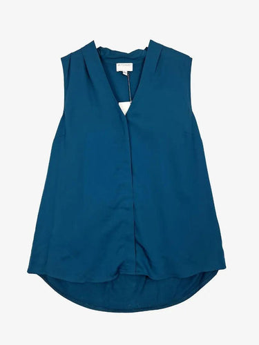 Witchery Deep Teal Pleat Front Top Size S by SwapUp-Online Second Hand Store-Online Thrift Store