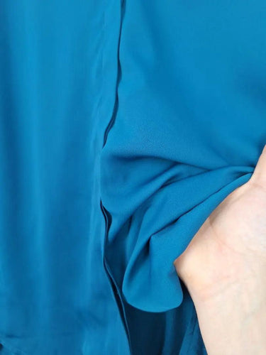 Witchery Deep Teal Pleat Front Top Size S by SwapUp-Online Second Hand Store-Online Thrift Store