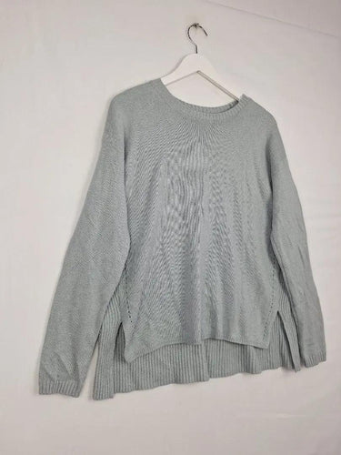 Witchery Dusty Blue Stitch Back Jumper Size S by SwapUp-Online Second Hand Store-Online Thrift Store