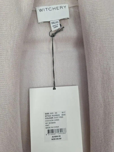 Witchery Dusty Pink Cocoon Cardigan Size XS by SwapUp-Online Second Hand Store-Online Thrift Store