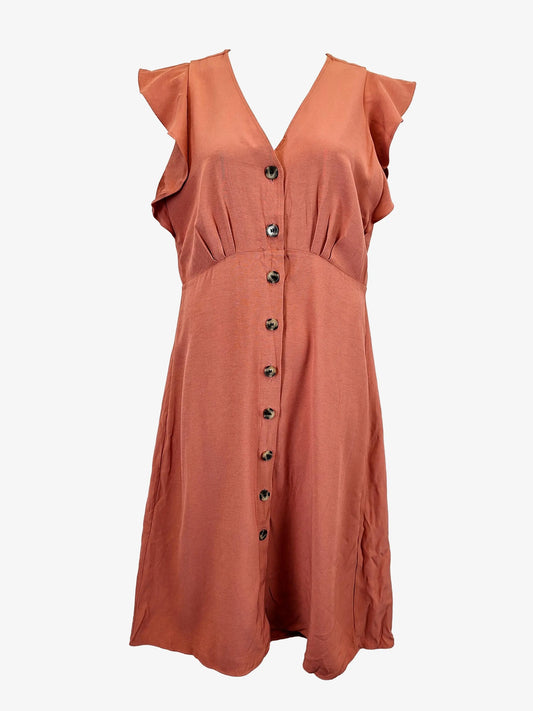 Witchery Dusty Rose Buttoned Midi Dress Size 12 by SwapUp-Online Second Hand Store-Online Thrift Store