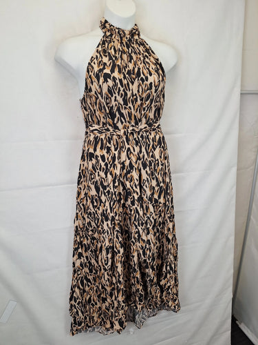 Witchery Elegant Abstract Ruffle Dress Size 16 by SwapUp-Online Second Hand Store-Online Thrift Store