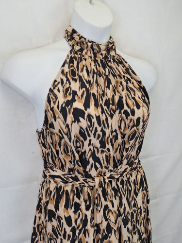 Witchery Elegant Abstract Ruffle Dress Size 16 by SwapUp-Online Second Hand Store-Online Thrift Store