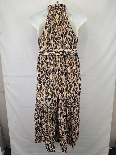 Witchery Elegant Abstract Ruffle Dress Size 16 by SwapUp-Online Second Hand Store-Online Thrift Store