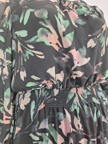 Witchery Elegant Sheer Floral Dress Size 12 by SwapUp-Online Second Hand Store-Online Thrift Store
