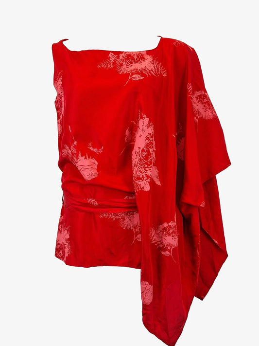 Witchery Elegant Silk Floral Top Size OSFA by SwapUp-Online Second Hand Store-Online Thrift Store