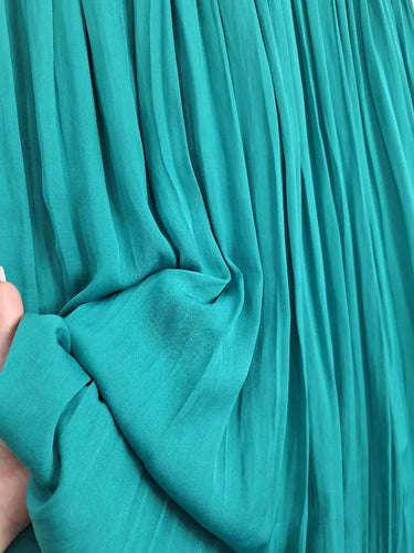 Witchery Emerald Pull On Pleated Midi Skirt Size 8 by SwapUp-Online Second Hand Store-Online Thrift Store