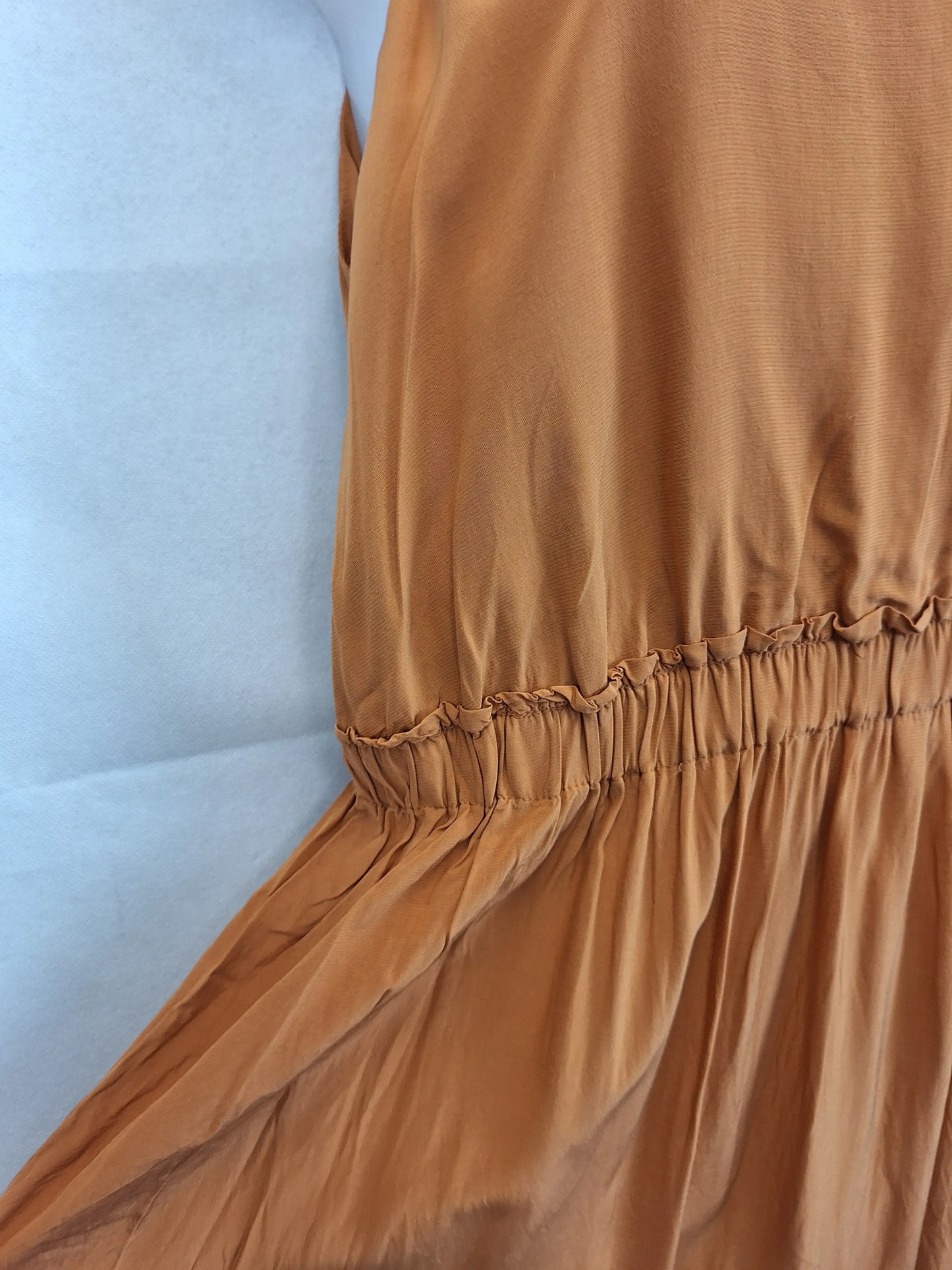 Witchery Essential Rust V Neck Maxi Dress Size 12 by SwapUp-Online Second Hand Store-Online Thrift Store