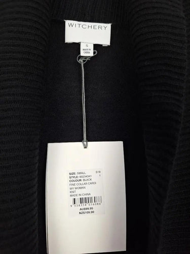 Witchery Fine Collar Waterfall Knit Cardigan Size S by SwapUp-Online Second Hand Store-Online Thrift Store