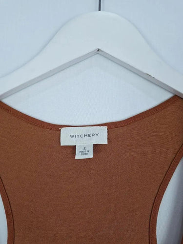 Witchery Flowy Burnt Tank Top Size S by SwapUp-Online Second Hand Store-Online Thrift Store