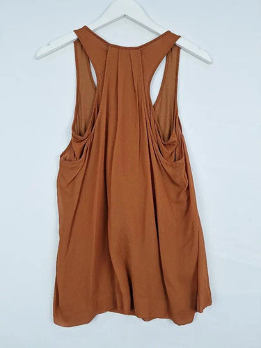 Witchery Flowy Burnt Tank Top Size S by SwapUp-Online Second Hand Store-Online Thrift Store