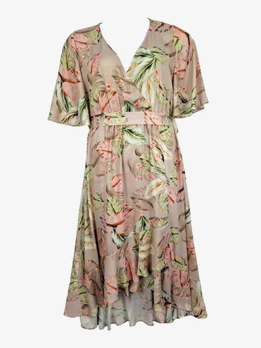 Witchery Flowy Palm Maxi Dress Size 14 by SwapUp-Online Second Hand Store-Online Thrift Store