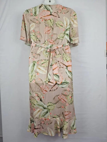 Witchery Flowy Palm Maxi Dress Size 14 by SwapUp-Online Second Hand Store-Online Thrift Store
