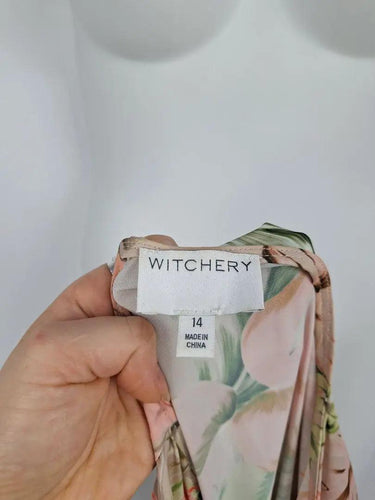 Witchery Flowy Palm Maxi Dress Size 14 by SwapUp-Online Second Hand Store-Online Thrift Store