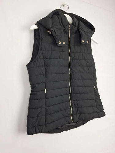 Witchery Gold Zip Chic Puffer Vest Size 10 by SwapUp-Online Second Hand Store-Online Thrift Store